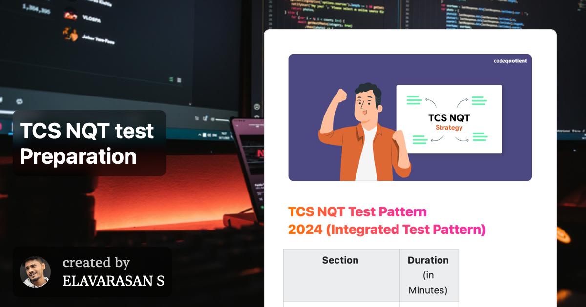 TCS NQT test Preparation